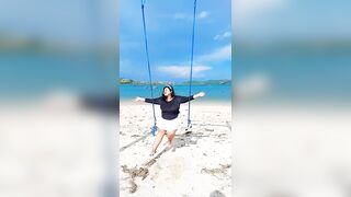 Swing at the Beach #shorts #beach #travel