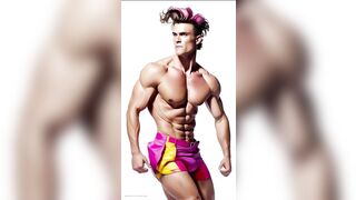 Male Models Lookbook | Ai Gay Art #gay #bara #lookbook