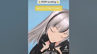 No more stiff necks | NECK STRETCHING with a vtuber #shorts