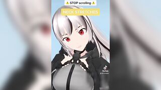 No more stiff necks | NECK STRETCHING with a vtuber #shorts