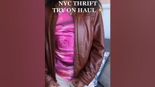 NYC thrift try on haul ✨ #styleinspo #outfitideas #fashion
