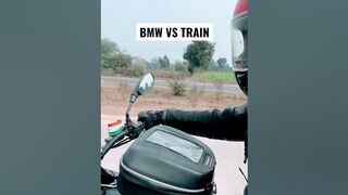 BMW VS TRAIN #BMWVSTRAIN #mumbaitokashi # #brhman #travel #keralabackwaters #bmw310gs #bmwmotorrad