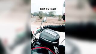 BMW VS TRAIN #BMWVSTRAIN #mumbaitokashi # #brhman #travel #keralabackwaters #bmw310gs #bmwmotorrad