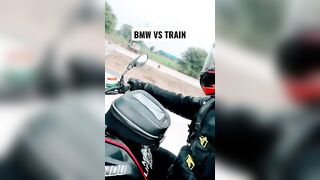 BMW VS TRAIN #BMWVSTRAIN #mumbaitokashi # #brhman #travel #keralabackwaters #bmw310gs #bmwmotorrad