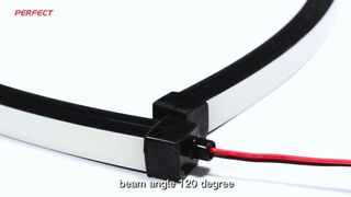 Quality Hot sale silicone black neon led strip warm white outdoor flexible neon light in 2023