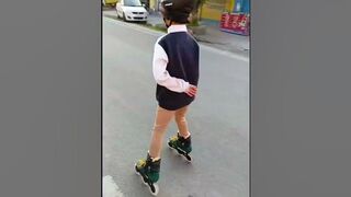 #skating #skates #india #road #viral #ytshorts #compilation #beginners #practice #girl #traffic