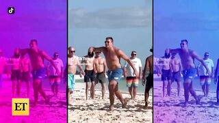 Tom Brady and Gronk Channel Top Gun for SHIRTLESS Beach Football!