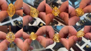 gold ring designs for women | new gold rings models | jewellery design images 2023