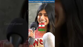 banned celebrity in different country #shorts #viral