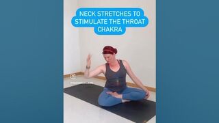 Neck stretches for the throat chakra #yogastretch #yogapose #bestyoga #yoga #yogaforbeginners