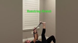 Supine hamstring stretch. #aspencpt #stretching #stretch #hamstrings