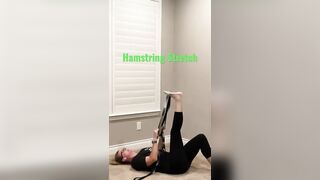 Supine hamstring stretch. #aspencpt #stretching #stretch #hamstrings