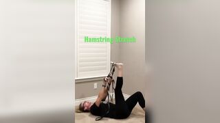 Supine hamstring stretch. #aspencpt #stretching #stretch #hamstrings