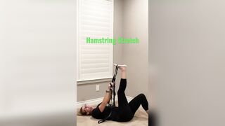 Supine hamstring stretch. #aspencpt #stretching #stretch #hamstrings