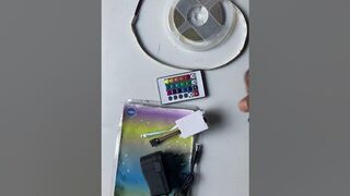 RGB LED Light Flexible Strip ||???? RGB Strip Light Unboxing Multi Color || #rgblight #shorts