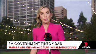 South Australia joins ban on TikTok app on government-issued devices | 7NEWS