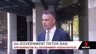 South Australia joins ban on TikTok app on government-issued devices | 7NEWS