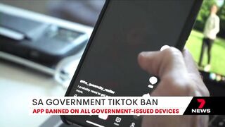 South Australia joins ban on TikTok app on government-issued devices | 7NEWS