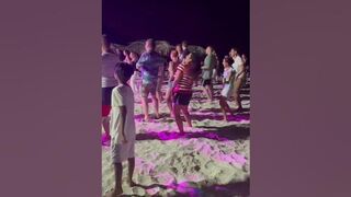 Dance at beach-cuba