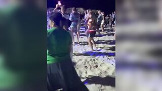 Dance at beach-cuba