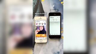 iPhone 5s vs iPhone Se 2016 - Start Open instagram