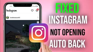 ????instagram not opening | Instagram Auto Back Problem | instagram crash problem | Instagram