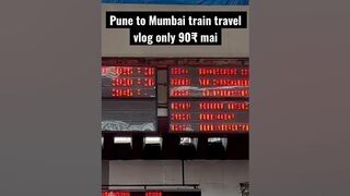 Pune to Mumbai train #travelvlog #travel #vairal #trading