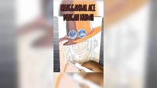 Mewarnai Ace Karakter Anime One Piece #ace #sabo #luffy #onepiece #anime #menggambar #mewarnai