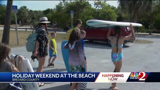 Central Florida residents, visitors heading to the beach for Easter weekend