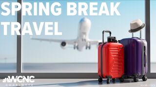 Spring break travel underway at Charlotte Douglas International Airport