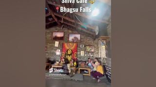 ????Shiva Cafe ???? Bhagsu Falls #shorts #youtubeshorts #shortsvideo #travel #trending #mcleodganj