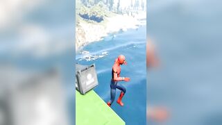 GTA 5 Epic Ragdolls/Spiderman Funny Compilation #3 (GTA5, Euphoria Physics, Funny Moments) #shorts