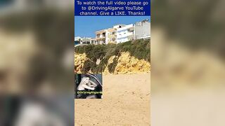 #Shorts INATEL Beach - ALBUFEIRA (Algarve Portugal) views to INATEL and Albufeira beach 4/2023 HD