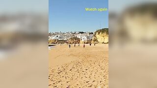 #Shorts INATEL Beach - ALBUFEIRA (Algarve Portugal) views to INATEL and Albufeira beach 4/2023 HD