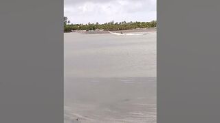 HAVING FUN AT BAGASBAS BEACH BY ARTIST DEEP SINGH #trending #fypシ #xyzbca #shorts #boat #beach#speed