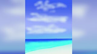 amazing cool sea beach digital painting | #shorts