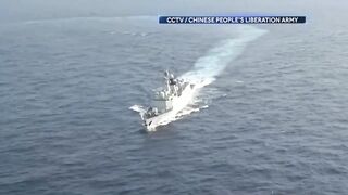 China escalates war games off coast of Taiwan