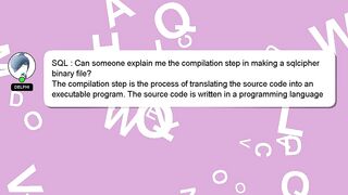 SQL : Can someone explain me the compilation step in making a sqlcipher binary file?