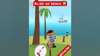 Alien on beach ???? #tiktok #shortvideo #viral #gameplay #reels #aliengame #shorts