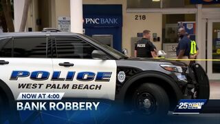 Police searching for suspect in downtown West Palm Beach bank robbery