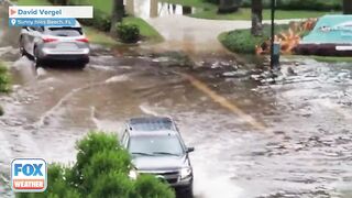 Heavy Rain Inundates Sunny Isles Beach in Southeast Florida