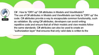 C# : How to "DRY up" C# attributes in Models and ViewModels?