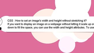 CSS : How to set an image's width and height without stretching it?