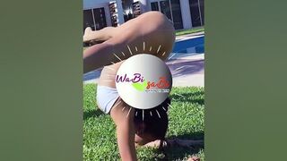 Just Amazing Hand Stand Stretching Nothing Else || Flexible Hand Stand Stretching || #yoga #shorts