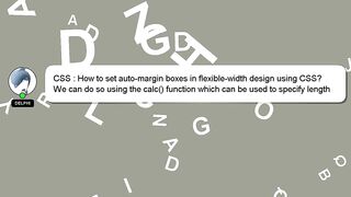 CSS : How to set auto-margin boxes in flexible-width design using CSS?