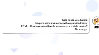 HTML : How to resize a flexible text-area on a mobile device?