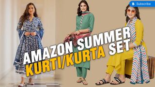 Amazon Summer Kurti/Kurta Set Haul Starting Rs.199 | try On haul