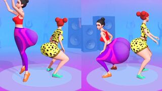 Twerk Race game video |Twerk level 2|Best player cartoon