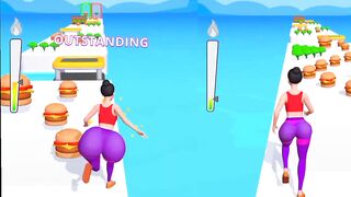 Twerk Race game video |Twerk level 2|Best player cartoon