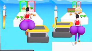 Twerk Race game video |Twerk level 2|Best player cartoon